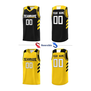 Uniforme de basket-ball pour hommes personnalisé 100% polyester Uniforme sportif d'été tendance avec maillot et short - Product Image 2