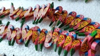 Mini-papillons en bois Art Déco peints à la main, sur mesure, par des artisans expérimentés, parfaits pour la décoration de la maison et les cadeaux de Thanksgiving