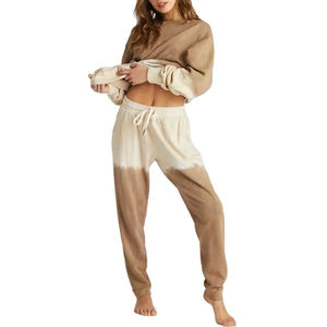 เสื้อสเวตเชิ้ตผู้หญิงแฟชั่นล่าสุด คุณภาพดีเยี่ยม สำหรับฤดูหนาว น้ำหนักเบา สไตล์ลำลอง สีทูโทน พร้อมโลโก้ด้านหน้า - Product Image 2