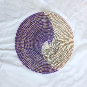 Mantel individual de algas marinas de color púrpura, manteles individuales de hierba de rafia multifuncionales más vendidos para decoración de mesa de comedor de restaurante - Product Image 1