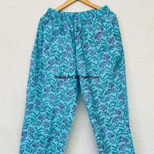 Hermoso Vestido Estampado Floral en Bloques de Algodón, Vestido para Uso Casual, Vestido Estampado a Mano - Product Image 5