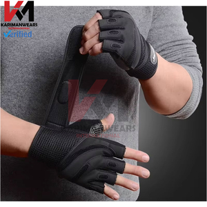 Guantes de Gimnasio para Levantamiento de Pesas con Palma de Cuero Antideslizante para Entrenamiento, Ejercicio, Fitness y Culturismo para Hombres y Mujeres - Product Image 3