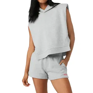 Sleeveless Hoodies For Women's sleeveless hoodies Gym Tank Tops women hoodies without sleeve crop top casual wear