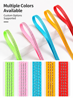 Sangle en sangle de nylon imitation côtelée épaisse réfléchissante couleur personnalisée pour collier de chien, laisse pour animal, sac, vêtement, accessoires textiles de maison