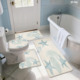 Custom Printed Carpet <b>Bathroom</b> Rug <b>Set</b> for <b>Bathroom</b> Non-Slip Shower Curtain Bath <b>Mat</b> - Product Image 1