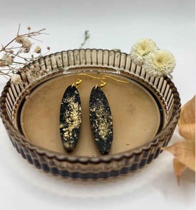 Pendientes de Resina Bordados a Mano, Joyería de Moda de Acero Inoxidable para Mujeres y Niñas, Estilo Clásico para Bodas, Alta Calidad - Product Image 4