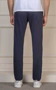 Pantalones de cintura media para jóvenes de las cuatro estaciones, pantalones casuales clásicos de Color sólido rectos ajustados de alto contenido de algodón para hombres - Product Image 3