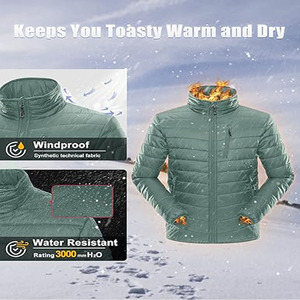 Manteau d'hiver en fourrure d'agneau personnalisé de haute qualité, veste matelassée en polaire d'hiver pour homme - Product Image 3