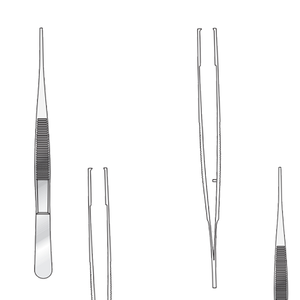 Pince à dissection Jackson Burrows 140 mm à languette longue, en acier inoxydable chirurgical, instrument manuel certifié CE, fabriqué au Pakistan - Product Image 1