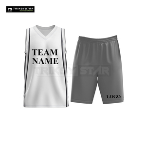 Uniforme de baloncesto personalizado conjunto con nombre del equipo y logotipo de impresión transpirable de secado rápido equipo Jersey y pantalones cortos para hombres y jóvenes - Product Image 1