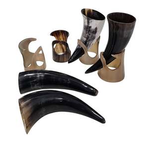 Best Quality Customized Natural Handcrafted Eco Friendly Viking Drinking Horn Carved Technique Home Restaurant Hotel Party - Product Image 2
