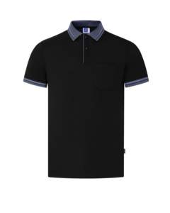 Hommes pour polos Tissu Oxford à motif solide Logo brodé personnalisé Tissage exquis Uniformes de golf Prix de gros - Product Image 3