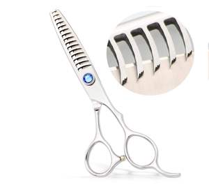 Professional Salon <b>Hair</b> Cutting <b>Thin</b> <b>Scissors</b> J2 Japanese Stainless Steel Right-Handed Ergonomic Finger Rest 28 Teeth - Product Image 6