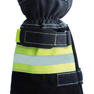 ถุงมือช่วยดับเพลิงถุงมือหนังพร้อมที่คลุมข้อมือผ้าฝ้ายถุงมือป้องกันการตัดด้วยมือและนิ้วเพื่อความปลอดภัยในการทำงาน - Product Image 5