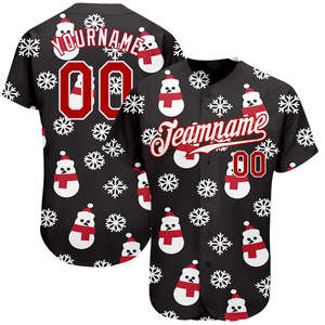 Custom Christmas Baseball Jersey with Logo & Player Name - Product Image 6