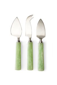 Juego de Tres Cuchillos para Queso con Mango de Resina, Cuchara para Servir, Accesorios de Cocina, Cubiertos, Vajilla, Herramientas para Ensalada - Product Image 5