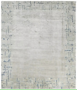 Tapis persan au design géométrique Tapis tufté en laine pour chambre à coucher, salon, salle à manger, bureau, résistant aux taches, facile à nettoyer - Product Image 1