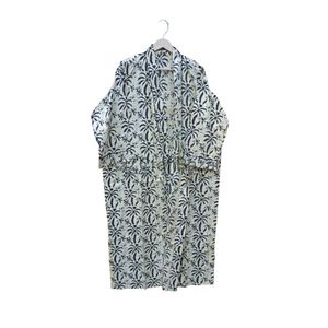 ชุดนอนผ้าฝ้ายเซ็กซี่ของผู้หญิงเสื้อคลุมยาวชุดกิโมโนลายดอกไม้ต้นไม้ระบายอากาศได้ทุกฤดูของขวัญวันแม่สำหรับฤดูร้อน - Product Image 5