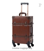 Acheter maintenant Sacs à bagages en cuir Sac personnalisé pour hommes et femmes Valises de voyage Sacs à bagages durables en cuir véritable Tendance 2025