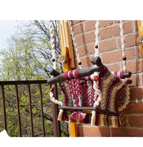 Driftwood Baby <b>Swing</b> NON DYAED COTTON HANDMADE NATURAL Baby <b>Swing</b> Set Style Color baby bedside sleeper - Product Image 2
