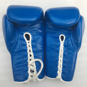 Guantes profesionales MMA Guantes de boxeo con cordones de cuero para entrenamiento de lucha profesional y equipo de combate al por mayor - Product Image 6