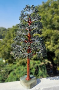 Beautiful Large Bonsai Tree Bonsai Green Aventurine Heart Shape Polished Stone Base Home Office Decor Semi-Precious Stone <b>Crafts</b> - Product Image 4