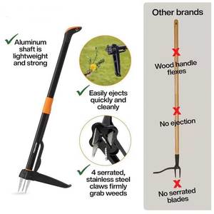 Hướng dẫn sử dụng trang trại nhổ cỏ làm vườn nông nghiệp tay dài xử lý Remover hoe vườn Weed puller công cụ - Product Image 3
