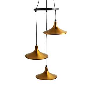 Lustre en fer écologique de 32.9 pouces avec abat-jour pour la décoration intérieure pendant Diwali - Product Image 1