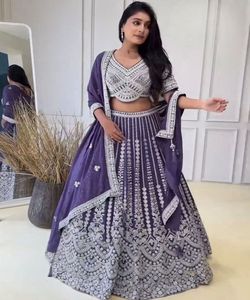 Lehenga Choli Festivo Estampado Pakistaní para Mujer, Traje de Novia Musulmana para Bodas y Fiestas con Chunni y Blusa - Product Image 3