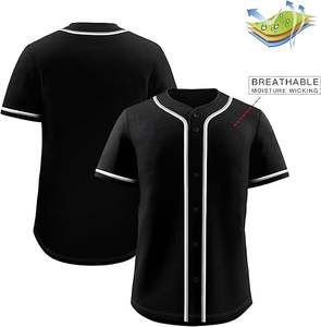 Uniforme de baseball personnalisé 100% polyester, design haut de gamme / Uniforme de baseball unisexe léger et extensible - Product Image 2
