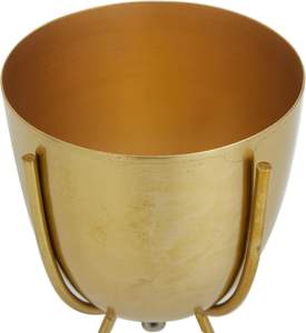 Vase de fleur de décor à la maison de luxe avec le planteur extérieur intérieur parfait de couleur d'or pour la décoration à la maison élégante - Product Image 4