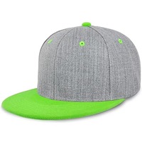Casquettes Snapback Unisexe Personnalisées en Coton Respirant et Imperméable, Couleur Unie, Style Décontracté, Visière Plate, Prix Promotionnel de Gros