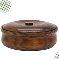 Nouvelle coupelle à fruits en bois sculpté classique, de haute qualité, jetable, écologique, avec couvercle, taille personnalisée, pour mariages