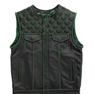 Nouveauté Gilet en cuir véritable durable pour homme Respirant Séchage rapide Service OEM personnalisable Style de rue pour l'hiver - Product Image 1