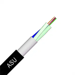 最畅销的迷你ADSS跨度80-120米ASU电缆，带玻璃钢高级成员12C Sm G652D ASU电缆