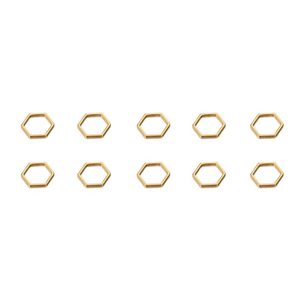 Pendentifs breloques en acier inoxydable cercle de liaison cadres connecteurs métal creux charme - Product Image 6