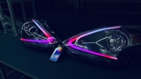 Kit de phares LED pour Nissan Versa 2015, ensemble de phares avec contrôle de couleur WRGB, lumières de voiture plug and play, design unique d'usine, neuf