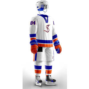 ชุดเครื่องแบบฮ็อกกี้น้ำแข็งแบบมืออาชีพชุดเล่นเกมดีไซน์ตามสั่งสำหรับทีมสโมสรนักศึกษา - Product Image 5