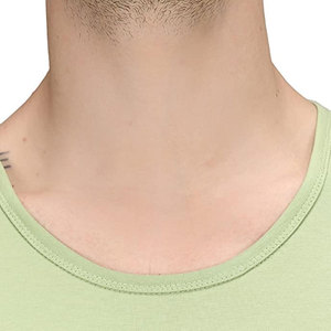 Hommes Gym tricoté respirant sans manches course 100% coton débardeurs chemises solide col rond Muscle musculation t-shirt gilet - Product Image 5