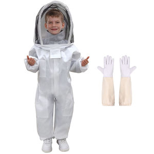 Traje de Protección Infantil de Algodón Transpirable para Apicultura con Velo Redondo y Protección Facial - Product Image 1