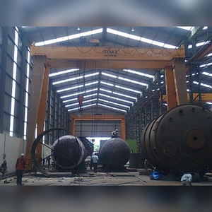Grue portique robuste à double poutre Ganesh 20-25 tonnes portée 18.1 m hauteur 5 m sablé époxy peint usine OEM - Product Image 1