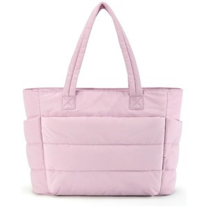 Bolso de mano para mujer, bolso de mano ligero hinchado con compartimentos, bolso de hombro acolchado, bolso de mano para viajes, trabajo, gimnasio - Product Image 2