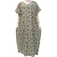 Chemise de nuit décontractée pour femme, col en V, taille élastique, longueur genou, manches courtes, été, polyester/rayonne doux