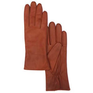 Gants en cuir tendance pour femmes, compatibles avec les écrans tactiles, pour l'hiver, en cuir véritable, look décontracté, streetwear, gants en cuir tendance - Product Image 1