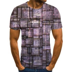 Three-dimensional Graphic <b>T</b>-<b>shirt</b> Casual Lattice Tops 3D Men's <b>T</b>-<b>shirt</b> Summer <b>T</b>-<b>shirt</b> Men's O-<b>neck</b> <b>Shirt</b> Plus Size Streetwear - Product Image 2