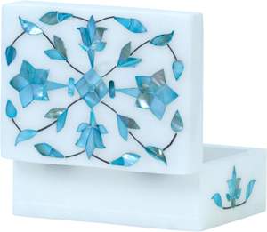 High Quality Marble Jewellery Box with <b>MOP</b> Work Customizable Options Indian Exporter <b>Sale</b> - Product Image 6