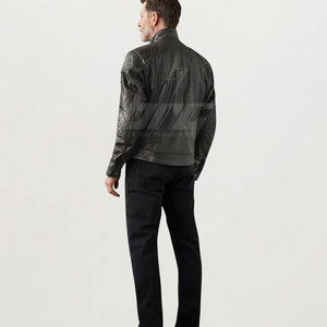 Meilleure vente dernière veste en cuir de moto de style 2025 veste d'hiver en cuir de moto personnalisée - Product Image 4