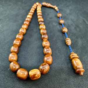 Rosario Musulmán de Madera Tasbih de 100 Cuentas, Ecológico, para Colgar en la Pared, Acabado Brillante, Diseño Duradero con Borla, Religioso - Product Image 6