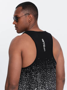 Customized Logo Men's <b>Sleeveless</b> Tank <b>Top</b> Athletic Gym Fitness Workout Running Sports Plus Size Cotton Mesh Material Print - Product Image 5