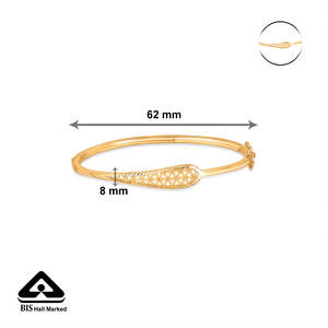 Bracelet ovale plaqué or avec perles et diamants, géométrique, classique, religieux, tendance, cadeau - Product Image 6